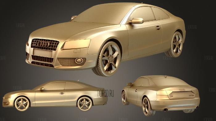 Audi A5 Coupe 2010 stl model for CNC